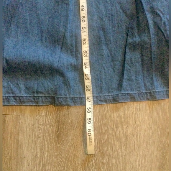 DRAPER JAMES DENIM WRAP DRESS. EUC - Picture 5 of 5